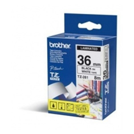 Brother | 261 | Laminated tape | Thermal | Black on white | Roll (3.6 cm x 8 m) - 2